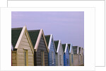 Beach huts in a row, close-up by Assaf Frank